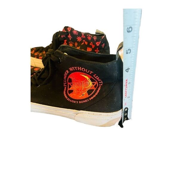 akedo x sea of thieves shoes the reaper mens black & red RARE size 13 sneakers - Picture 16 of 16